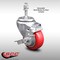 Service Caster 3 Inch SS Red Polyurethane Swivel 10mm Threaded Stem Caster with Brake SCC SCC-SSTS20S314-PPUB-RED-TLB-M1015 - alternate 4